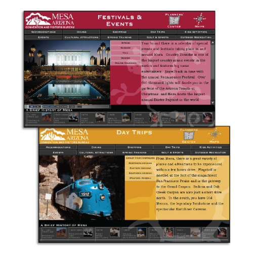 Mesa Convention and Visitors Bureau: Interactive DVD (Festivals & Events / Daytrips)